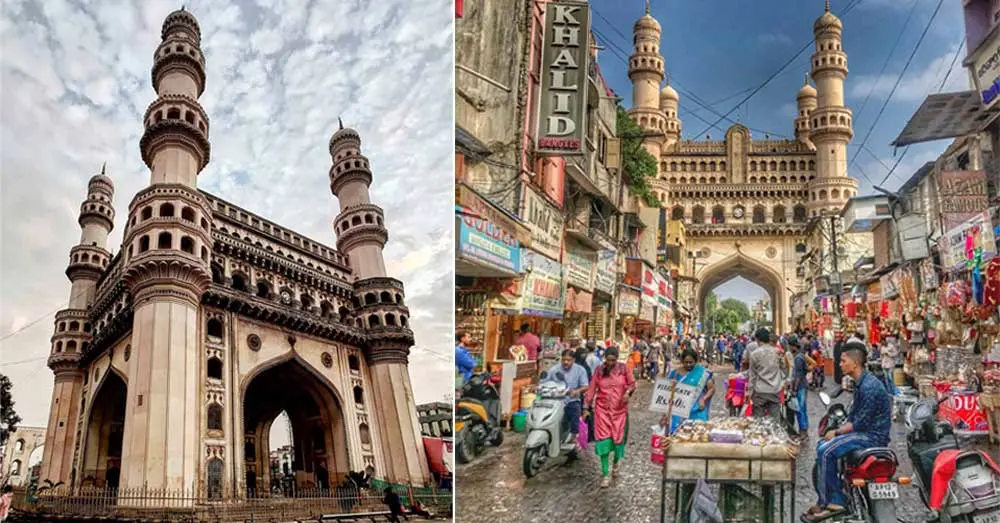 Charminar monument in Hyderabad, Telangana, India