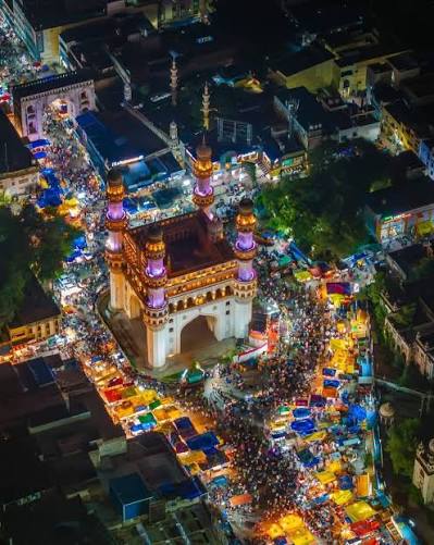 Charminar monument in Hyderabad, Telangana, India