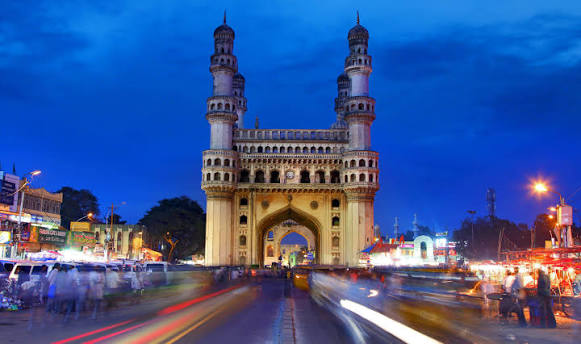 Charminar monument in Hyderabad, Telangana, India